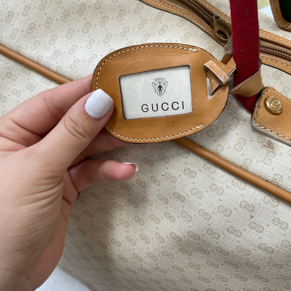 Vintage Gucci Weekender Bag | Authentic GG Bag - Picture 6 of 13